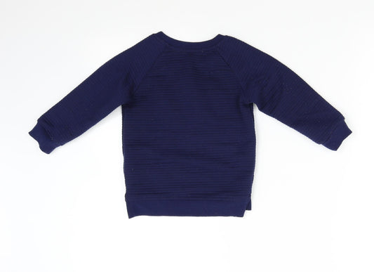 Primark Boys Blue Pullover Sweatshirt Size 2-3 Years