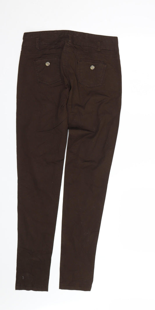 BSK Womens Brown Trousers Size 6 L29 in