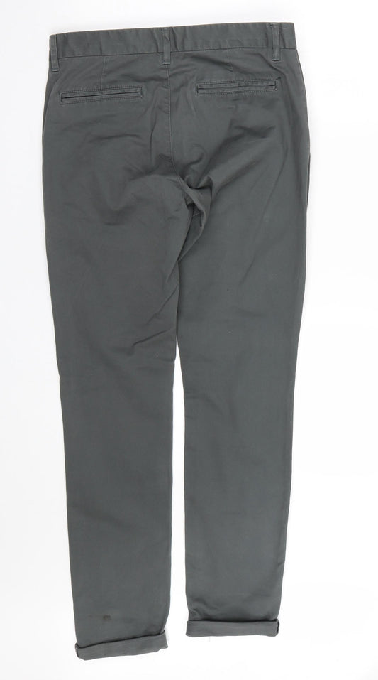 Womens UK Size 30 NEXT Regular Fit Grey Trousers