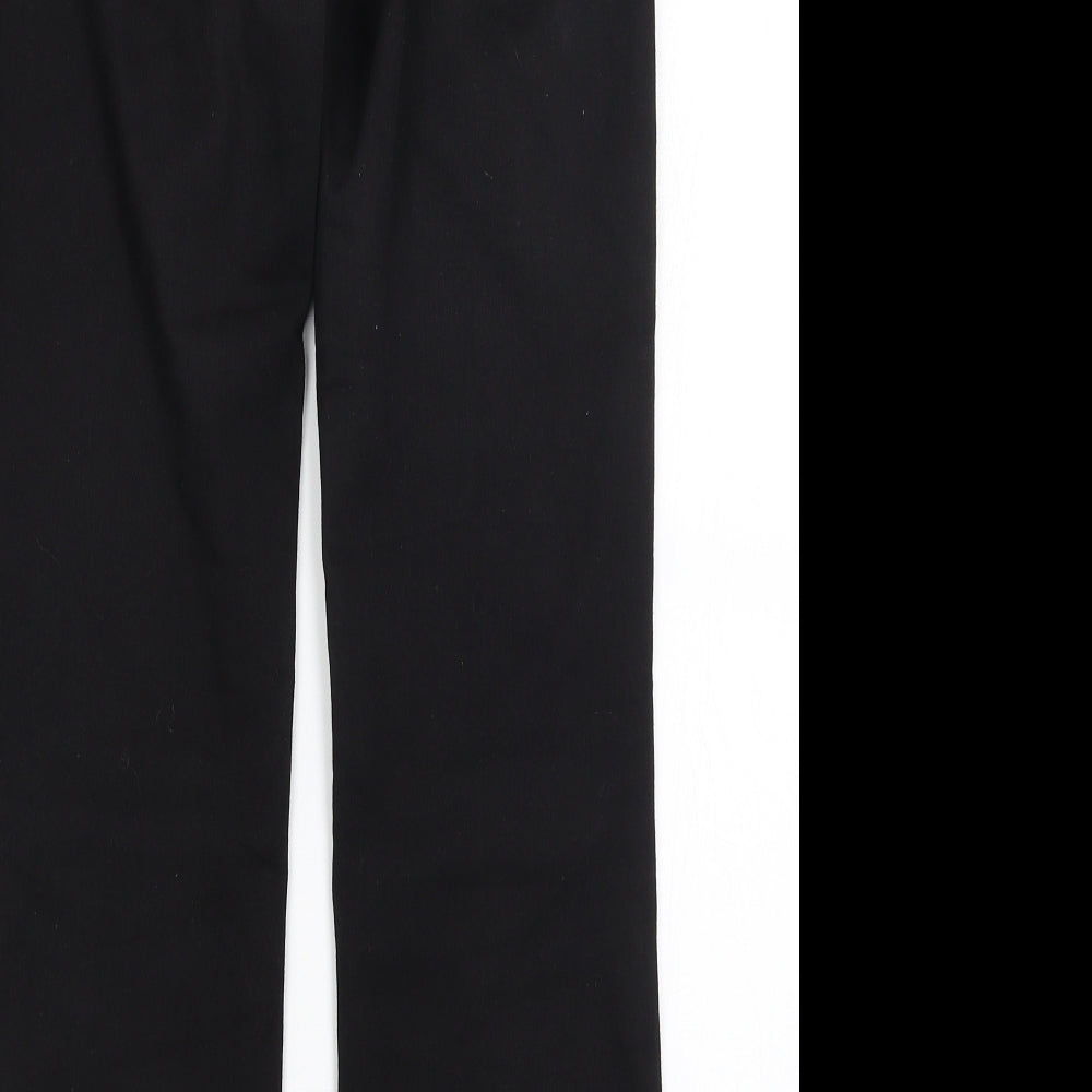 Womens UK Size 28 in Preworn Regular Fit Black Trousers