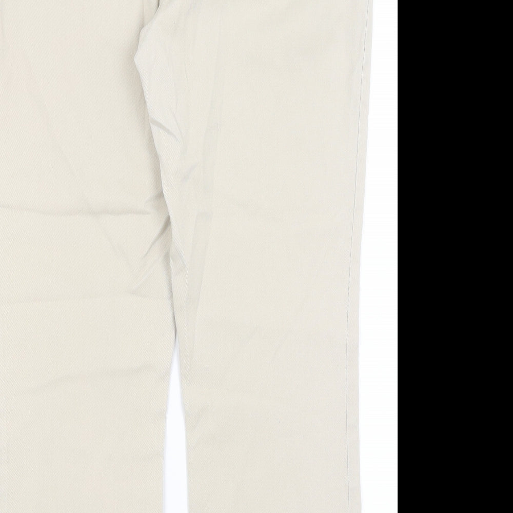 M&Co Womens Beige Mom Jeans Size 14 L26 in