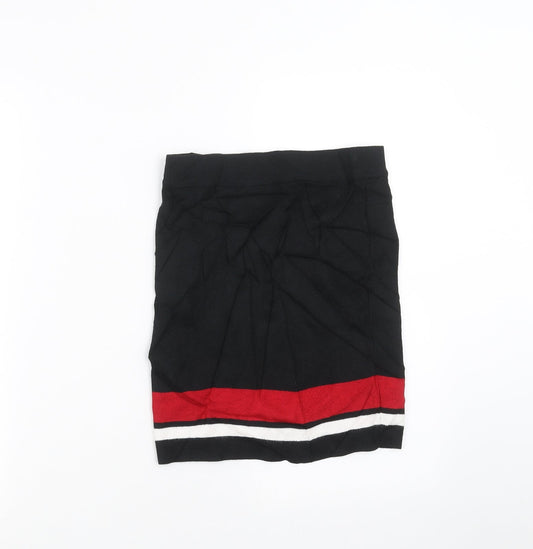 New Look Girls Black Knit Straight & Pencil Skirt Size 12-13 Years