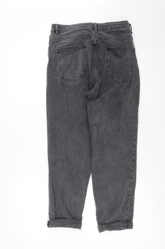 ASOS Womens Grey Denim Mom Jeans Size 28 in L26 in