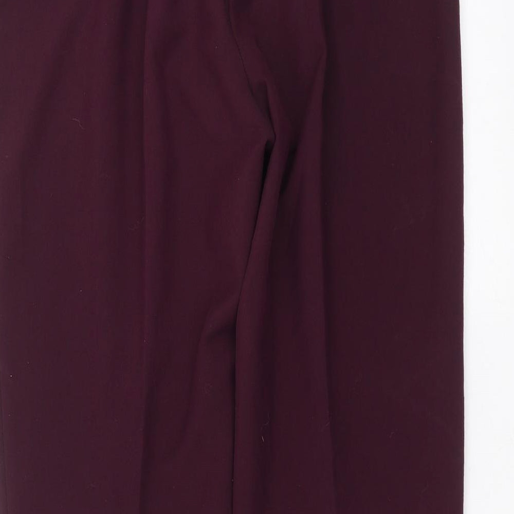 Womens UK Size 12 Arista Regular Fit Purple Trousers