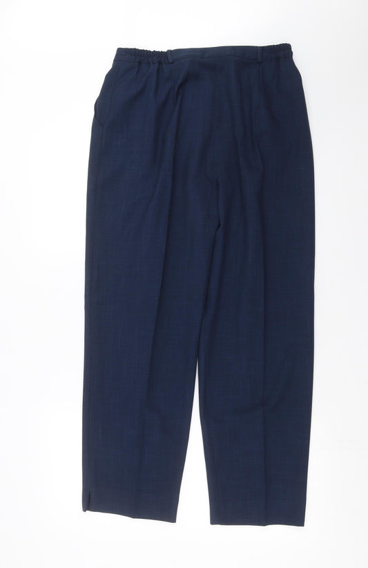 Bonmarché Womens Blue Trousers Size 14 L27 in