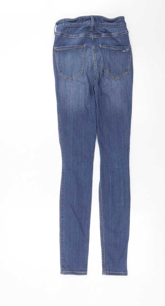 Hollister Womens Blue Denim Skinny Jeans Size 25 in L28 in