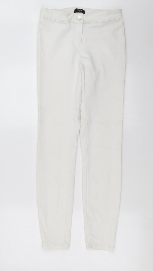 Womens UK Size 10 Matalan Extra-Slim Fit Skinny White Jeans