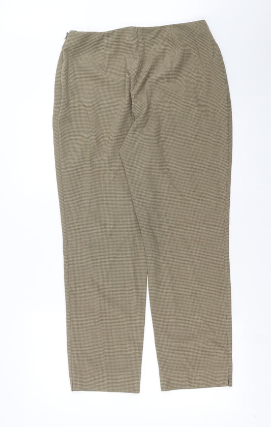 Womens UK Size 16 Marks and Spencer Regular Fit Beige Trousers
