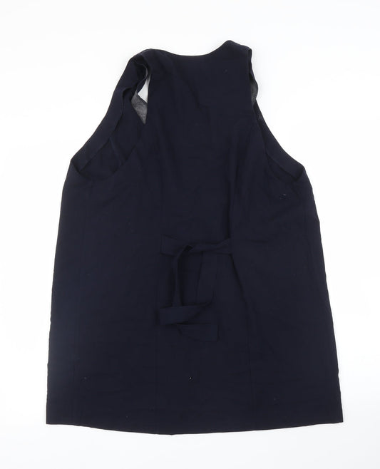 Womens UK Size 10 Dorothy Perkins Blue Basic Blouse