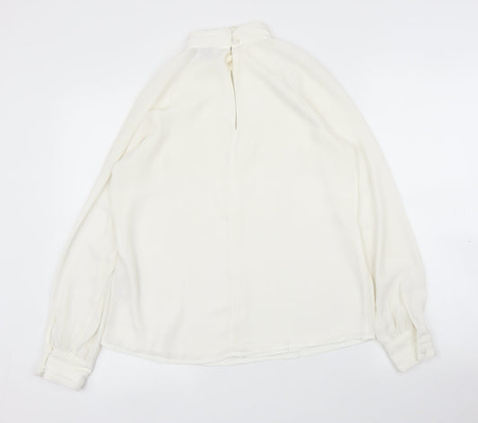 FOREVER 21 Womens White Basic Blouse Size S