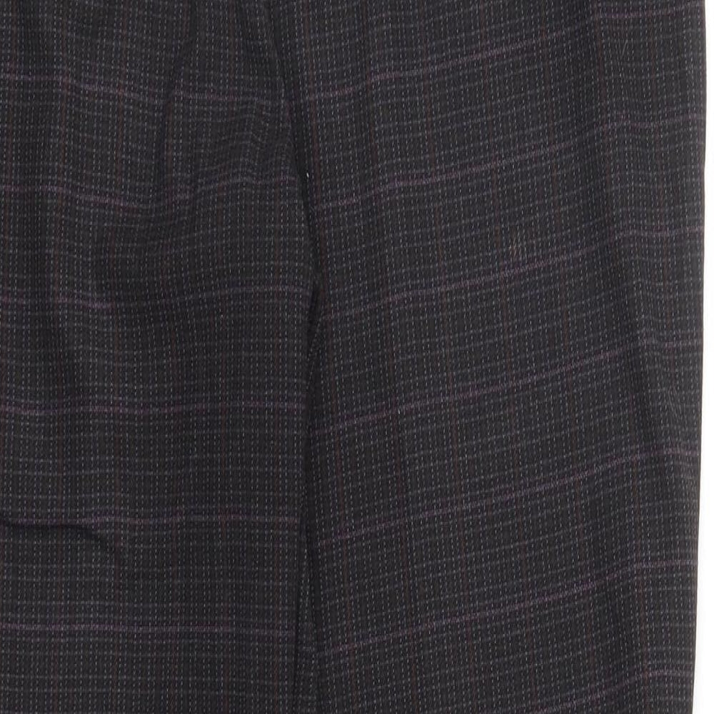 Womens UK Size 12 M&S Regular Fit Purple Trousers