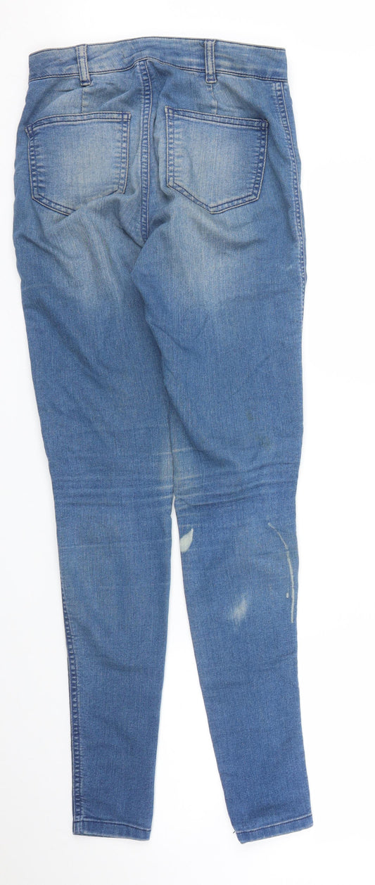Dorothy Perkins Womens Blue Denim Skinny Jeans Size 8 L31 in