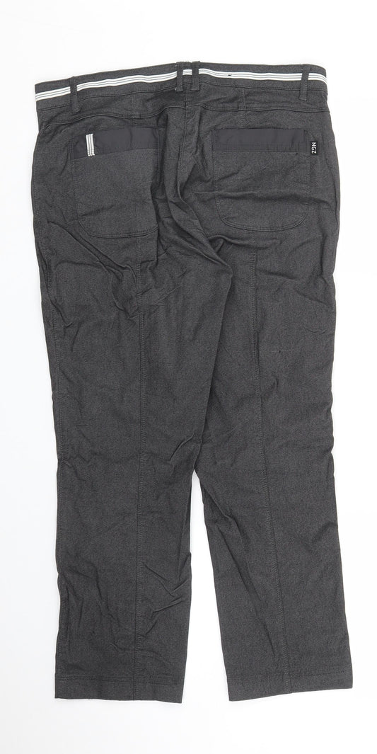 NGZ Womens Grey Trousers Size 12 L24 in