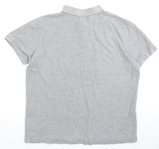 Cedar Wood State Mens Grey Polo Size XL