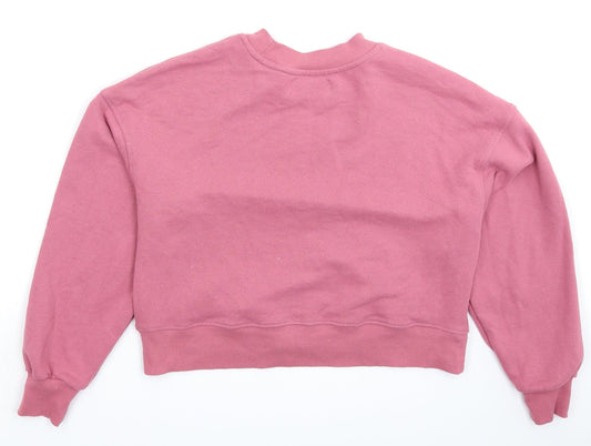 Womens UK Size XS Pull&Bear Pink Pullover Sweatshirt