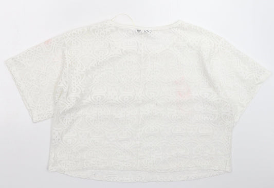 Atmosphere Womens White Basic T-Shirt Size 18