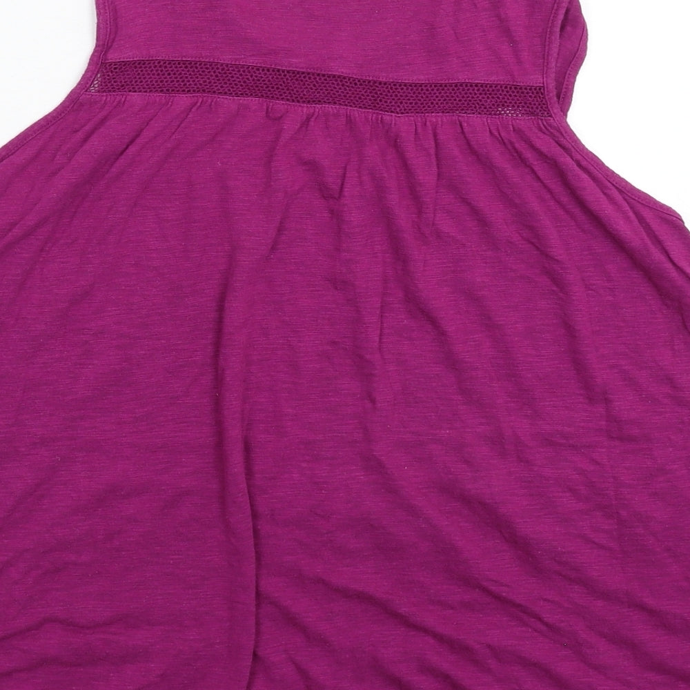 Womens UK Size M Gap Purple Basic Tank