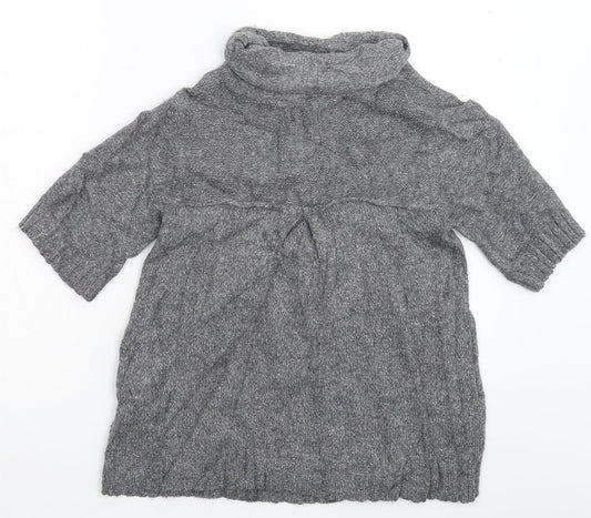 Womens UK Size 10 River Island Grey Pullover Jumper