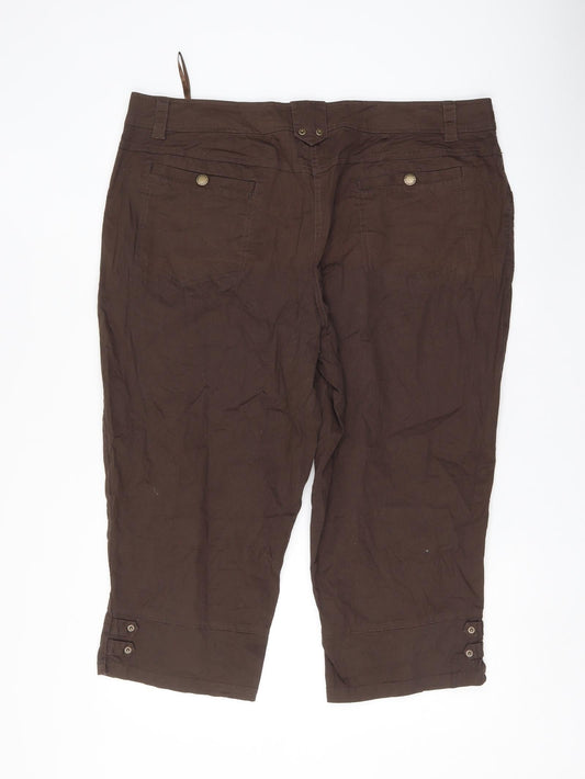 boysens Womens Brown Trousers Size 23 in L22.5 in