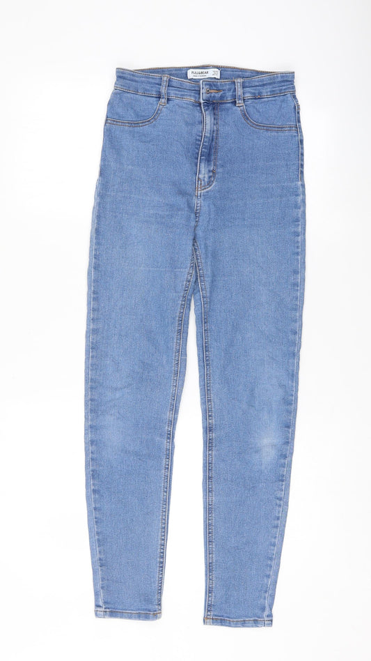 Womens UK Size 26 Pull&Bear Regular Fit Mom Blue Jeans