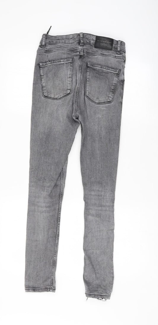 Zara Womens Grey Skinny Jeans Size 27 L27.5 in