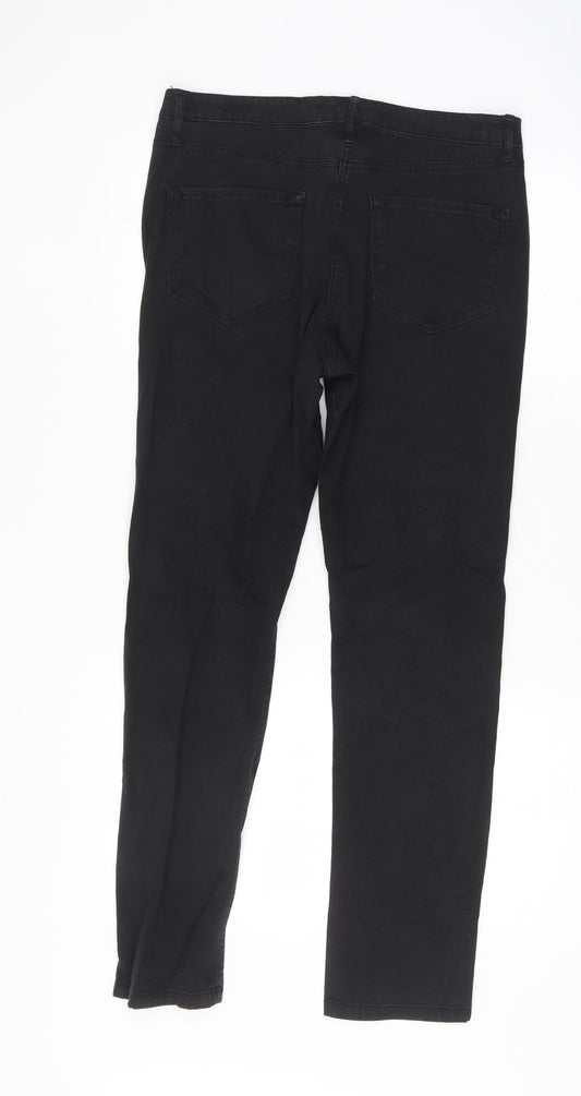 Marks and Spencer Womens Black Trousers Size 32 L28 in