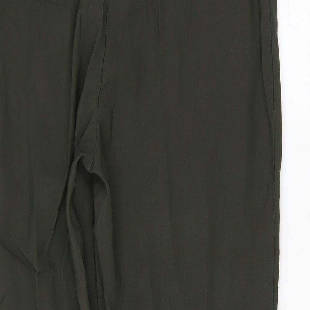 Womens UK Size 8 H&M Regular Fit Green Trousers