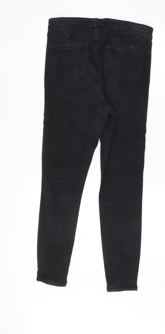 Denim & Co. Womens Black Skinny Jeans Size 14 L27 in