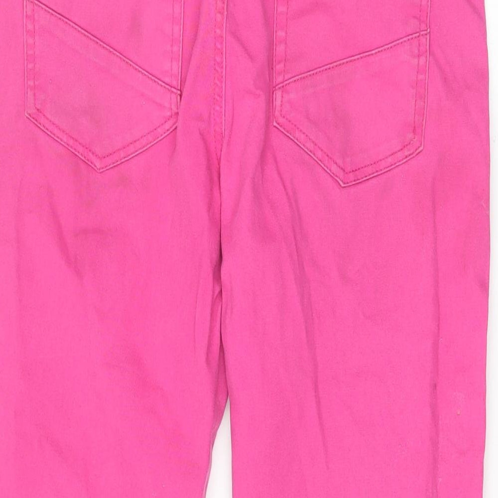 24/7 Womens Pink Cropped Jeans Size 10 L20 in
