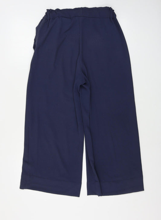 Womens UK Size 8 H&M Regular Fit Blue Trousers