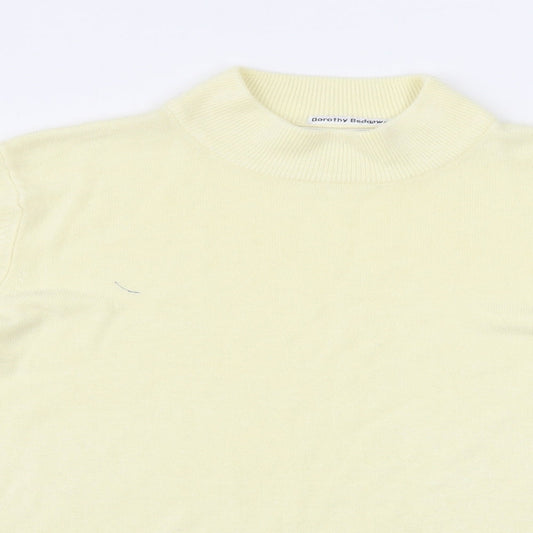JDV Womens Yellow Pullover Jumper Size 18