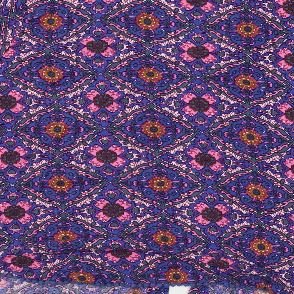 Womens UK Size L Papaya Blue Cardigan Jumper