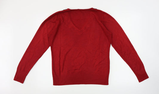 George Womens Red Pullover Jumper Size 16