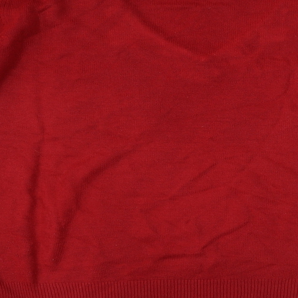George Womens Red Pullover Jumper Size 16
