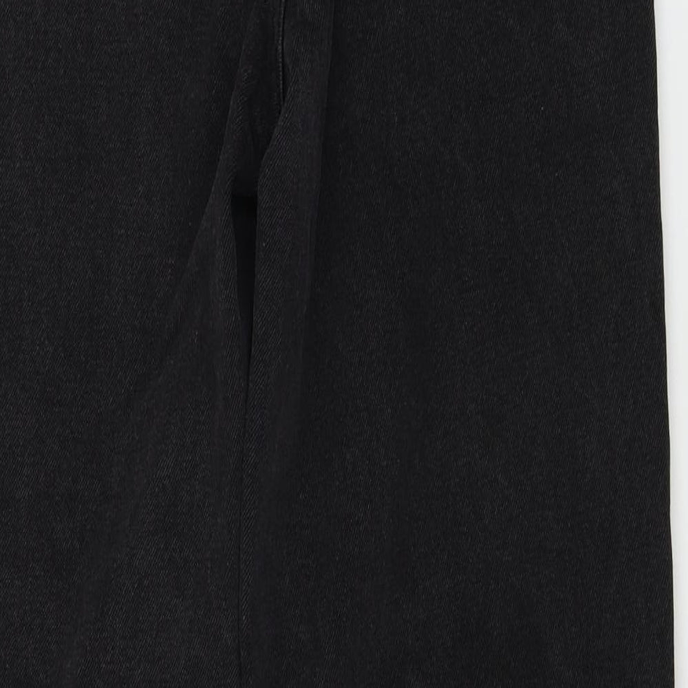 Womens UK Size M SheIn Regular Fit Straight Black Jeans