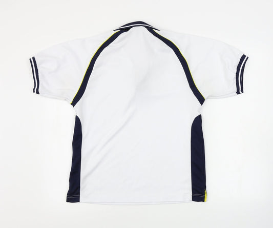 Uneek Mens White Polo Size S