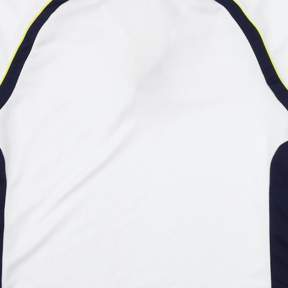 Uneek Mens White Polo Size S