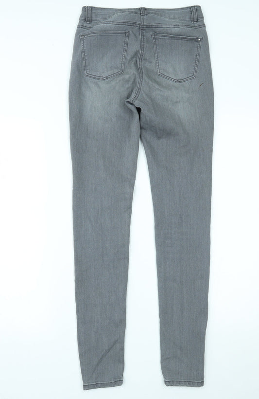 TU Womens Grey Denim Skinny Jeans Size 8 L30 in