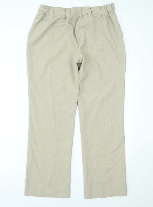 Bonmarché Womens Beige Trousers Size 14 L28 in