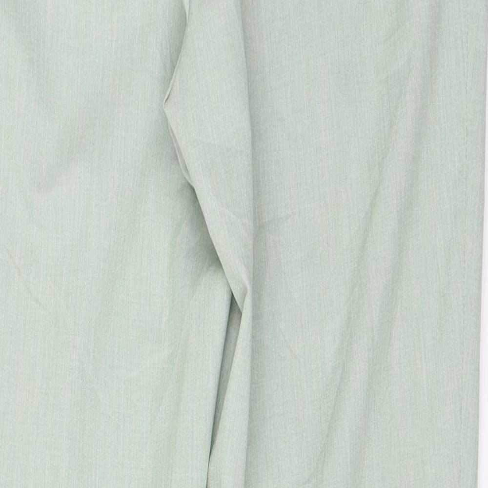 Womens UK Size 25 in Uniqlo Regular Fit Green Trousers