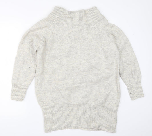 Womens UK Size S New Look Grey Pullover Jumper