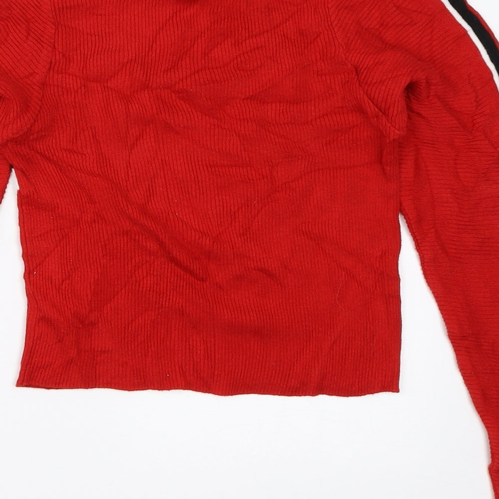Primark Womens Red Pullover Jumper Size XS