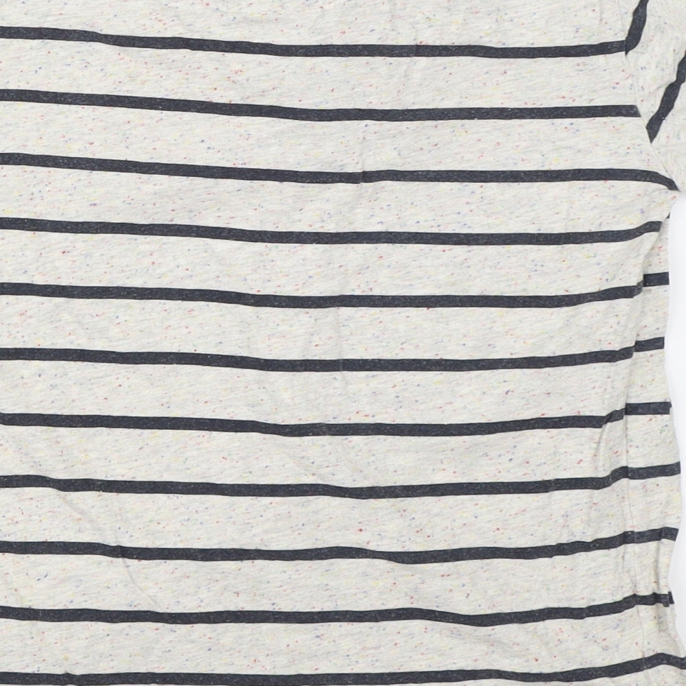 TU Boys Beige Striped Basic T-Shirt Size 10 Years
