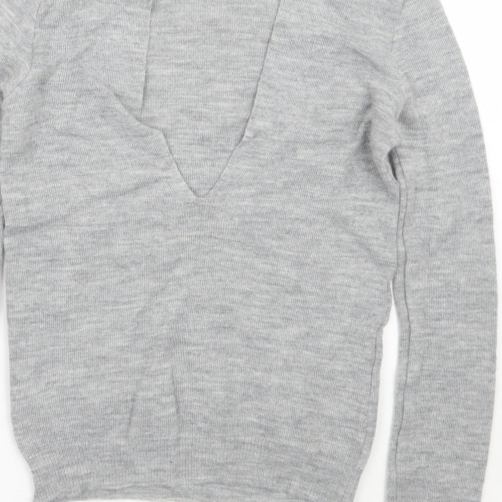 Womens UK Size S Zara Grey Pullover Jumper