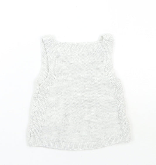 F&F Girls Grey Basic Tank Size 0-3 Months