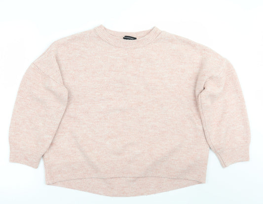 Womens UK Size L Peacocks Pink Pullover Jumper