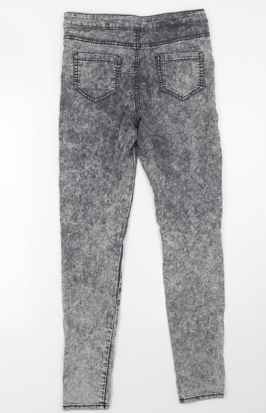 Primark Womens Grey Denim Skinny Jeans Size 10 L30 in