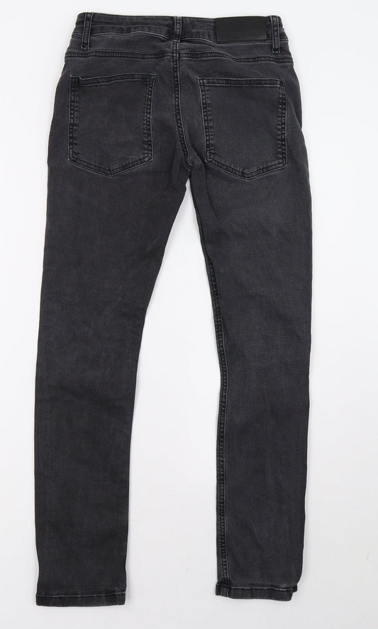 hound Girls Grey Damask Straight Jeans Size 12 Years