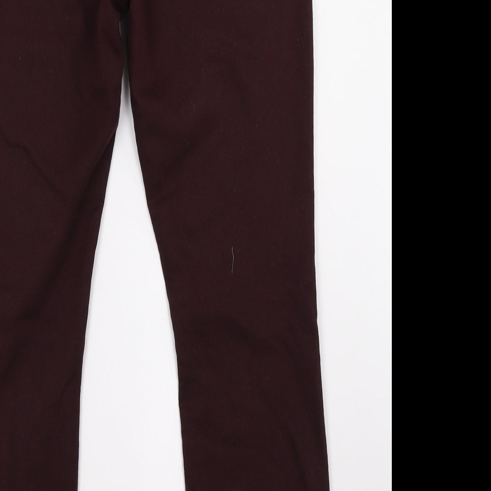 Primark Womens Purple Denim Skinny Jeans Size 14 L26 in