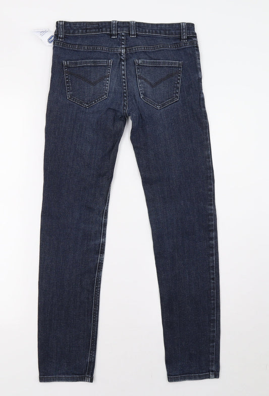 Womens UK Size 26 Preworn Regular Fit Straight Blue Jeans